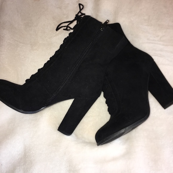 carlos santana lace up booties